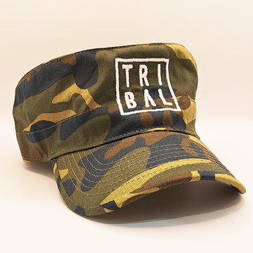 Army-style Cap - Green Camo